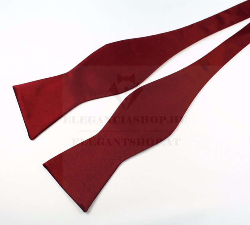    NM szatén köthető csokornyakkendő - Bordó